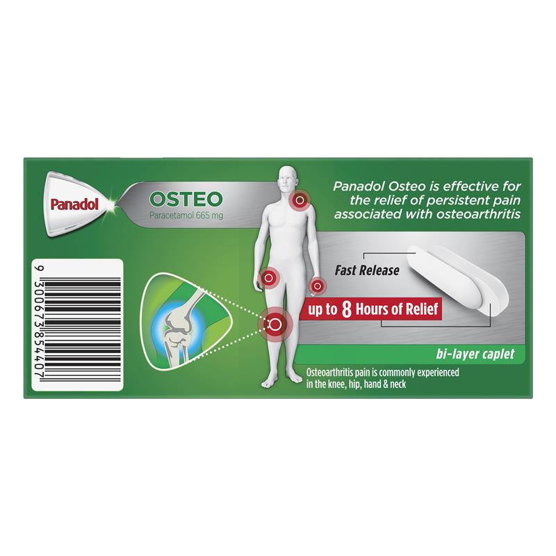 panadol osteo 96 bi-layer caplets
