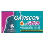 gaviscon dual action 48 chewable tablets